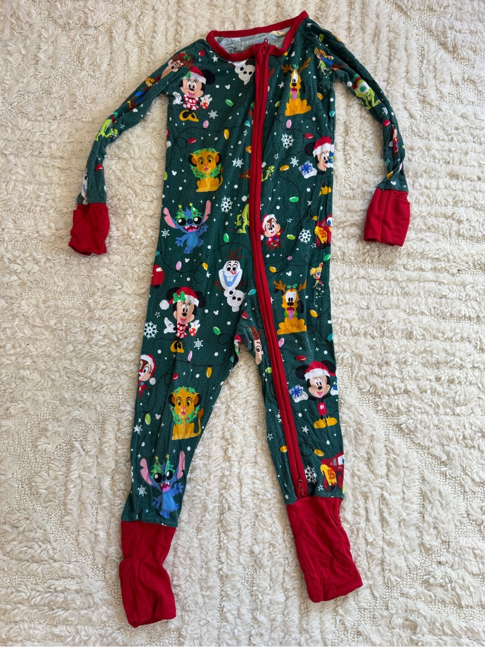 Little Sleepies Disney Friends Holiday Zippy Pajamas